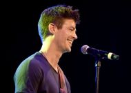 Grant Gustin at the 4th Annual Elsie Fest, Broadway's Outdoor Music Festival (Image via Getty)